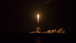 Liftoff! SpaceX Falcon 9 carrying Dragon to the ISS on its CRS-15 mission, 29 June 2018. Photo by Hunter.